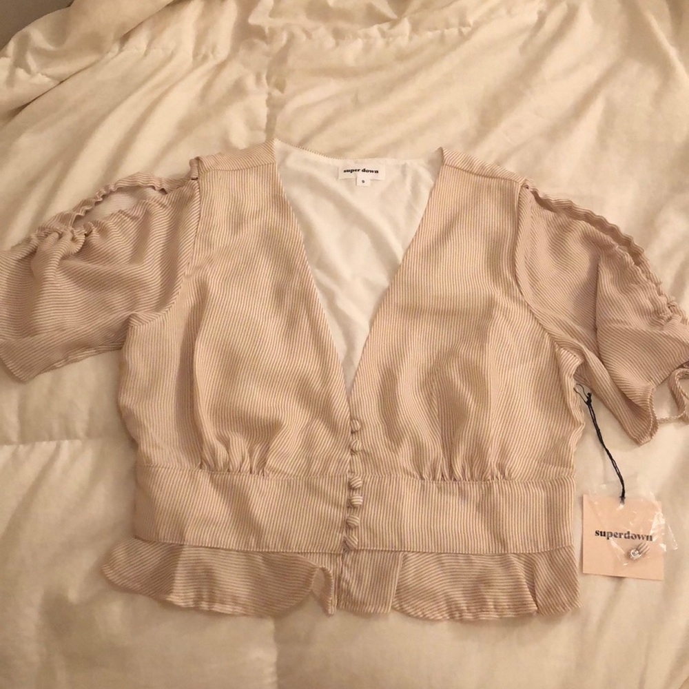 BRAND NEW nude top/blouse